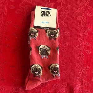 Sock It To Me Men's Crew Socks - Red Dapper Dog